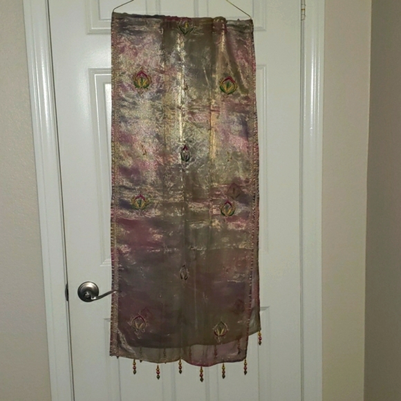 NWOT INDIAN DUPATTA (SCARF/SHAWL) FOR A CHURIDAR (INDIAN STYLE TUNIC) - Picture 3 of 8